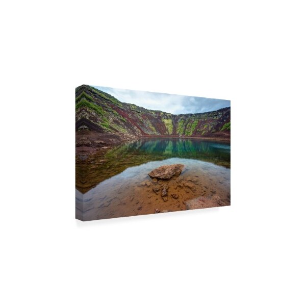 Pierre Leclerc 'Kerid Crater' Canvas Art,16x24